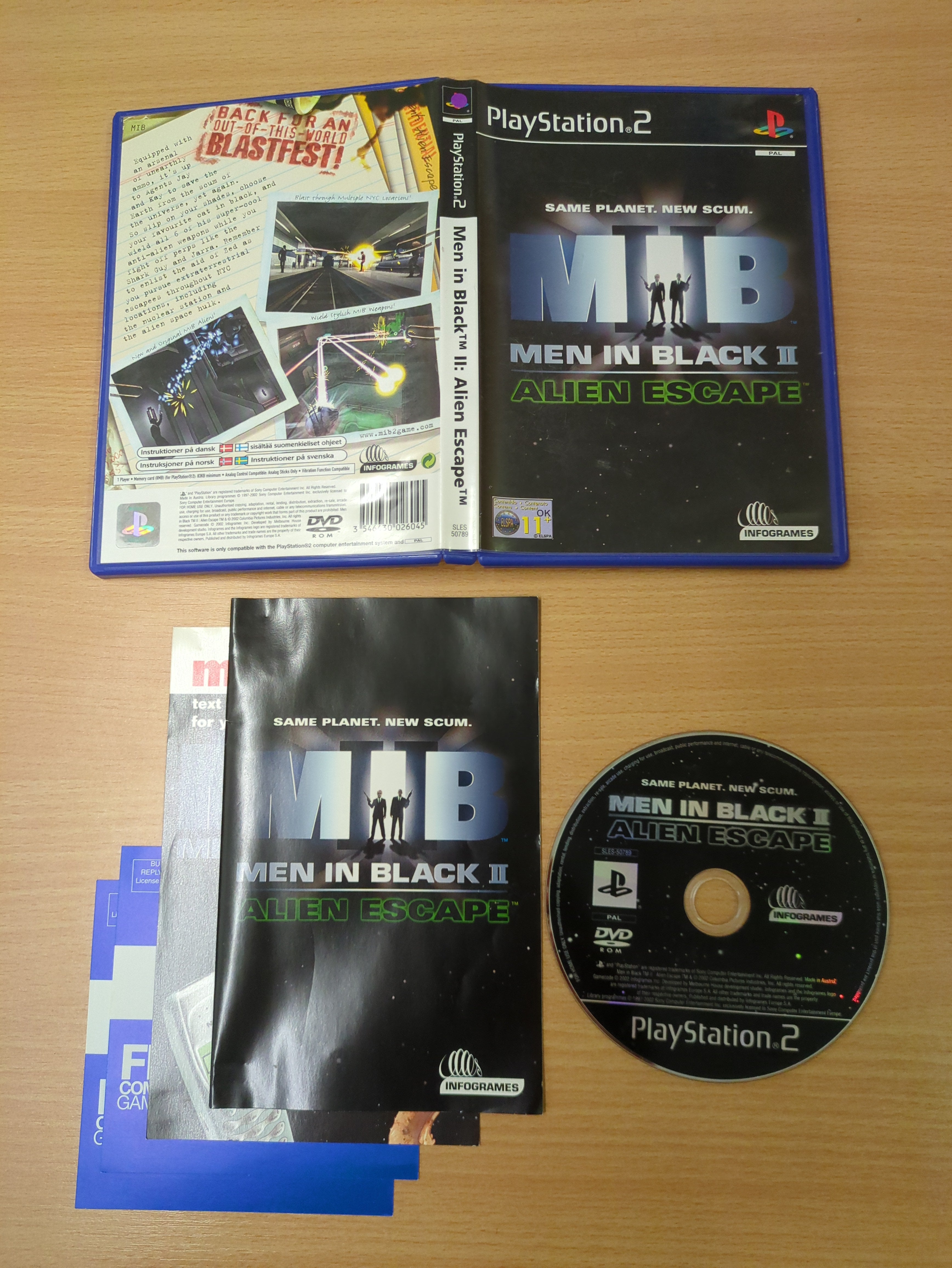 Men In Black II: Alien Escape Sony PS2 game Men In Black II: Alien Escape Sony PS2 game